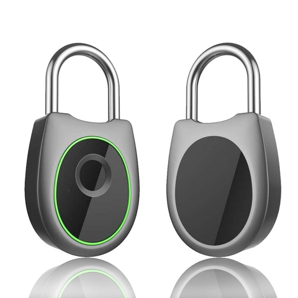 Smart Fingerprint Padlock Portable Electric Keyless USB Rechargeable Waterproof Quick Unlock Luggage Case Door Security Lock