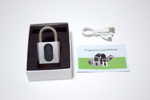 Fipilock Smart Fingerprint Lock Keyless USB Rechargeable Door Luggage Case Bag Lock Anti-Theft Security Fingerprint Padlock