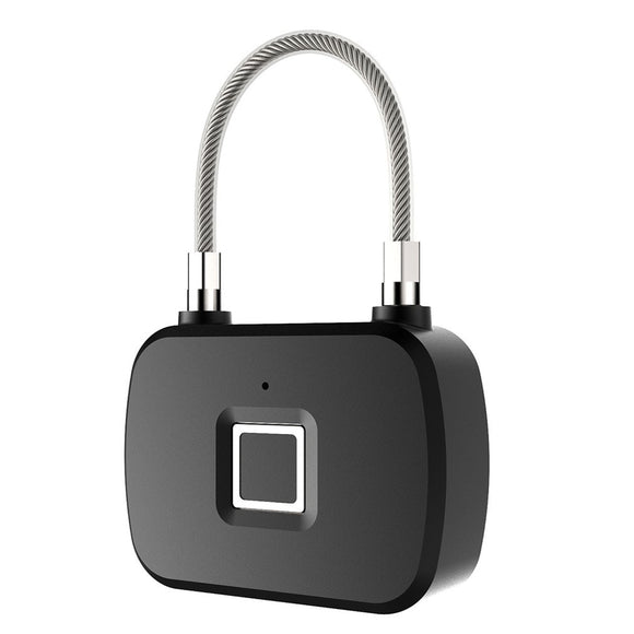 IP66 Waterproof USB Rechargeable Smart Keyless Fingerprint Lock Anti-Theft Security Padlock Door Luggage Case Lock