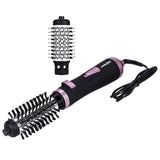 2 In 1 Rotating Brush Hot Air Styler Comb Curling Iron Roll Styling Brush Hair Dryer Blow With Nozzles 2 Speed & 3 Heat Setting